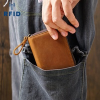 Dompet Kulit Desain Prancis Promosi dengan Gantungan Kunci Senada FD0000330 Buatan Prancis untuk Set Hadiah Branding