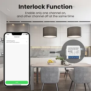 Tuya Zigbee 3.0 SmartLife/Tuya SmartApp 1/2/3/4 Gang ZigBee Smart Light Switch modulo supporto controllo vocale Google Alexa