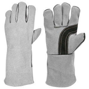 Gants de sécurité en cuir de vachette de qualité supérieure Gants de sécurité en cuir de vachette longue durée anti-chaleur étincelle Lutte contre les incendies Protection industrielle des mains Gant de soudure - Product Image 5