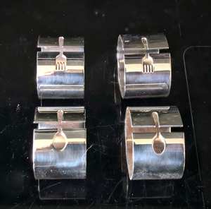 Ronds de serviette en rotin Décor de table en osier Ronds de serviette élégants pour une expérience culinaire élégante - Product Image 5