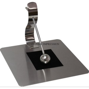 Porte-serviettes en acier inoxydable en métal plaqué argent de concepteur de haute qualité pour porte-serviettes de décoration de table de luxe - Product Image 2