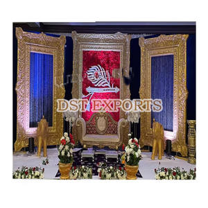 Exclusive Wedding Jewelry Frames Latest <b>Silver</b> Wedding BackStage Frame New Style Wedding <b>Jhumka</b> Frame Set - Product Image 2