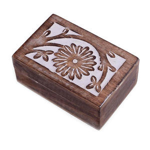 กล่องไม้เก็บของทำจากไม้สำเร็จรูปสีขาวล้างขนาดกำหนดเองได้ยอดนิยมสำหรับเก็บเครื่องประดับ - Product Image 5