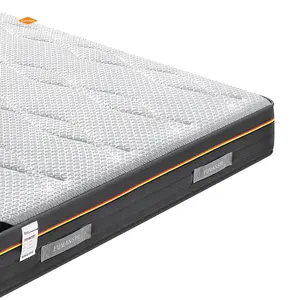 Colchón de cama Quuen de lujo para Hotel de 5 estrellas, paquete de rollo personalizado, colchón de espuma de resorte de bolsillo para muebles en una caja