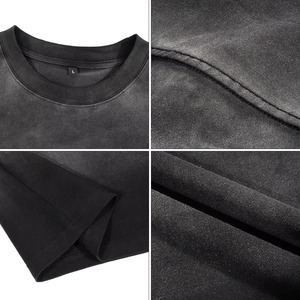 Camiseta extragrande lavada Vintage con logotipo personalizado, ropa de calle Premium, camiseta para hombres y mujeres, diseño personalizado, tela de algodón suave - Product Image 4