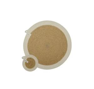 Sous-verre en Jute fait à la main, corde de Jute naturelle, sous-verre élégant pour la maison, l'hôtel, décoration de Table, utilisation en gros - Product Image 5