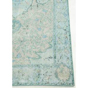 Alfombra de Lana Anudada a Mano Erbe Blue PKWL-8001 9x12 Rectangular con Patrón de Medallón para Decoración de Sala de Estar o Uso en Pasillos - Product Image 4