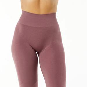 Seamless Knit Fabric 51% Polyamide 38% Polyester 11% Elastane Tapered High Waisted <b>Rose</b> Womens Seamless Scrunch Legging - Product Image 6