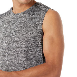 2025 dernière conception hommes débardeur 100% coton Polyester respirant vêtements de sport Stringer grande taille respirant vêtements de sport grande taille - Product Image 4