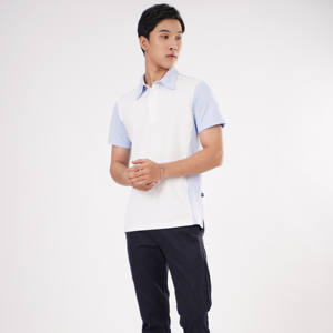 Vêtements pour hommes personnalisés pour polos coupe confortable séchage rapide respirant 95% polyester 5% spandex motif solide vêtements d'uniforme - Product Image 1