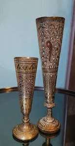 Copa de vino de latón plateado y dorado, copa de vino blanca de alta calidad - Product Image 5