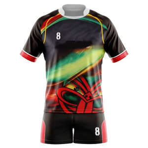 Nouvelle conception respirante Ensemble de maillot de rugby pour hommes Maillot personnalisé sublimé OEM ODM Vêtements d'équipe Uniformes de rugby et de football - Product Image 5