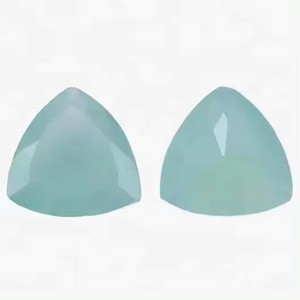 100% Real Aqua Calcedony 9mm Trillion Calibré Facettes Fabricant Boutique en ligne au prix d'usine Stone Alibaba India 2024 DIY - Product Image 3