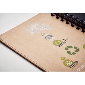 GROWNOTEBOOK Taccuino Promozionale Sostenibile in Pino, Strumento di Merchandising Ecologico - Product Image 1