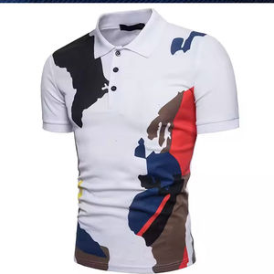 Polos Respirants Personnalisés Conception à Col Imprimé Polos en Polyester à Sublimation Logo Personnalisé Polo pour Hommes - Product Image 2