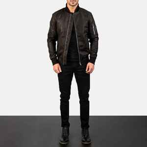 Veste en cuir véritable à manches longues élégante pour hommes dernière conception de haute qualité, meilleure mode d'hiver populaire à l'état neuf - Product Image 6