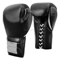 Gants de boxe en cuir de peau de vache véritable personnalisés multicolores durables et confortables pour le combat et l'entraînement professionnels
