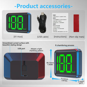 Velocímetro Digital GPS X1 para Auto, Pantalla Head-Up Display Universal con Letra Grande, Medidor Universal para Auto, Accesorios para Auto, KMH MPH - Product Image 6