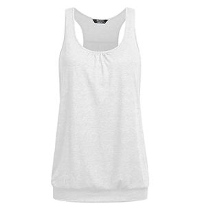 Camiseta sin mangas básica para mujer Racer Back Yoga Work Out Gym Camisetas sin mangas - Product Image 5