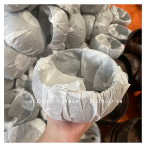 100% หัตถกรรมเป็นมิตรกับสิ่งแวดล้อมกะลามะพร้าวชามขนาดเล็กสำหรับเทียนที่ทำจากที่มีคุณภาพสูงกะลามะพร้าวในเวียดนามส่งออกโดย Eco2go - Product Image 6