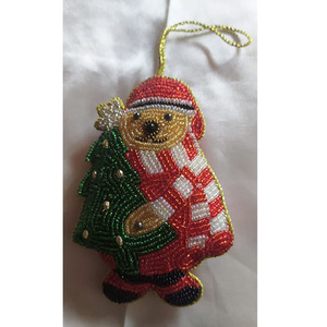 Adorno de foca de dibujos animados con cuentas, sombrero rojo y pantalones azules, bonito llavero de regalo, estilo unisex - Product Image 2