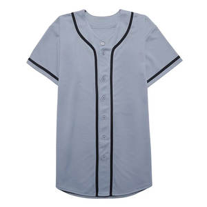 Ventes en gros de maillots de baseball vierges, classiques, en maille respirante, imprimés numériquement, personnalisés, pour hommes, sport, noir, broderie, maillot de baseball - Product Image 3