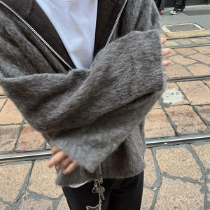 Sudadera con capucha de tejido suave, producción OEM, venta al por mayor, entrega rápida, sudadera con capucha de mezcla de angora para hombre, venta al por mayor, tejido suave, envío rápido - Product Image 3