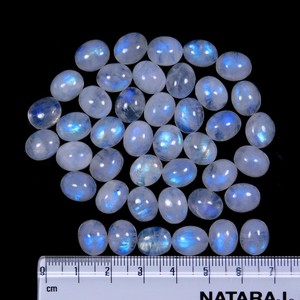 100% naturel de qualité supérieure arc-en-ciel pierre de lune forme ronde calibré Cabochon disponible lisse rond Cabochon pierre précieuse en vrac OEM en vrac - Product Image 2