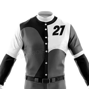 Tenues de baseball pour hommes de qualité supérieure, en spandex/coton, avec logo d'équipe personnalisé, toutes saisons, impression de logo personnalisée, service OEM - Product Image 5