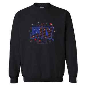 Sweat-shirt à strass en molleton de coton doux avec un design en cristal étincelant, parfait pour la mode streetwear élégante - Product Image 5