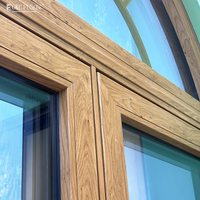 Fenêtre Fuson en Arc Fenêtre Cintrée Acier PVC/UPVC Fenêtres Aluminium Double Vitrage Fenêtre Battante de Jardin Fenêtres/Portes à Battants Extérieures
