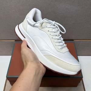 Zapatillas Deportivas Casuales Blancas para Correr, Zapatillas de Moda Antideslizantes para Hombre, Zapatillas Transpirables para Caminar - Product Image 1