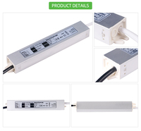 Transformateur d'alimentation LED 30W AC/DC en boîtier métallique 12V 24V pour bandes LED et éclairage
