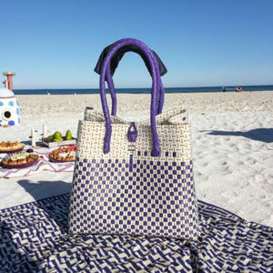 Bolsos ecológicos informales para mujer de nuevo estilo, bolsos de tejido de paja de plástico reciclado con ropa tejida de Indonesia para adultos - Product Image 3