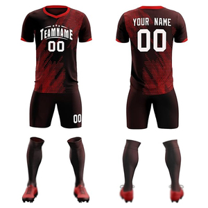 Maillot de football pour homme adulte 100% polyester à séchage rapide et respirant avec découpe automatisée et couleurs personnalisées - Product Image 1