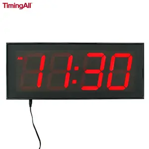 CP046 Đồng Hồ LED Kỹ Thuật Số Màu Đỏ Khuyến Mại Trang Trí Nhà Cửa Đồng Hồ Treo Tường Điện Tử Hiển Thị Số 4 Inch 4 Chữ Số - Product Image 1