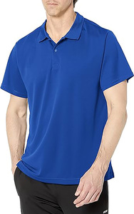 Logo personnalisé solide tricoté de haute qualité à séchage rapide à manches courtes pour hommes chemise - Product Image 3