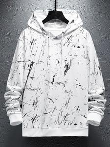 Sweat à capuche et sweat-shirt pour hommes Vêtements d'extérieur confortables et élégants Streetwear Sweat à capuche à impression personnalisée pour hommes - Product Image 6