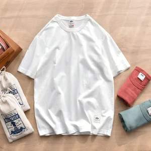 Venta al por mayor 100% algodón liso de gran tamaño hombres camiseta 220Gsm peso pesado logotipo personalizado hombres Puff impresión pantalla impresión y DTF impresión camiseta - Product Image 6