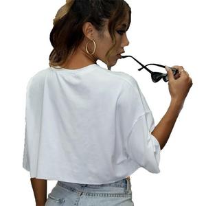 Precio al por mayor último diseño de las mujeres Crop Tops camisetas de alta calidad de invierno transpirable opciones personalizadas para la venta - Product Image 5