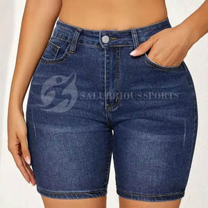 Shorts de Mezclilla de Verano para Mujer, Cintura Media, Corte Regular, 100% Algodón, Secado Rápido, Parches Personalizados, Cómodos, Estilo Hip Hop - Product Image 6