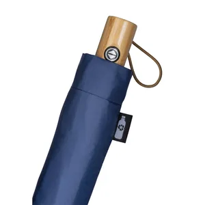 Mini Ombrello Ecologico in R-PET e Bambù per Gadget Promozionali - Product Image 3