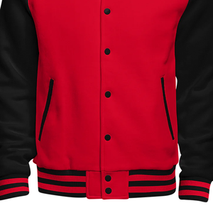 Veste universitaire vintage en toile pour homme avec manches contrastées, fermeture à bouton unique, doublure en nylon coupe-vent pour un confort tout au long de la journée - Product Image 4