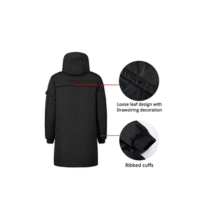 Chaqueta acolchada para hombre con diseño de panel de bloque de color Chaqueta acolchada para hombre con tela resistente al viento y al agua - Product Image 1