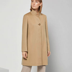 Women Long Vintage Trench Coat Wholesale | Custom OEM Ladies <b>Belted</b> 100% Wool Fashion Trench Coat Autumn Winter Outerwear - Product Image 5