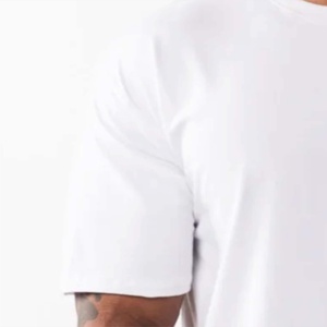 T-shirt pour homme sur mesure, grande taille, 100% coton, respirant, lavable, prix bas, tissu peigné, logo personnalisé - Product Image 6