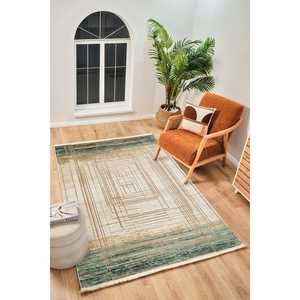 Alfombra Moderna Multicolor Netline PR001, 60% Viscosa, 40% Acrílico, para Dormitorio, Estudio y Habitación Infantil - Product Image 6