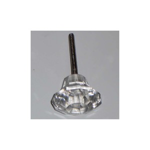 Tirador y perilla de cajón con forma de diamante de diseño elegante 2025 estilo único perillas de vidrio transparente de calidad cara a precio barato - Product Image 4
