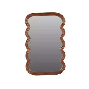 New Design Modern Simple Customized Light Brown Wooden <b>Wall</b> <b>Mirror</b> for Living Room Decoration Use by Azora <b>Industries</b> - Product Image 6