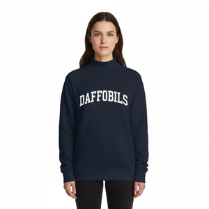 Women Oversized <b>Stand</b> Collar Printed Streetwear Sweatshirt Relaxed Cotton Fleece Casual Winter Pullover <b>Crystal</b> Badge Sequined - Product Image 1